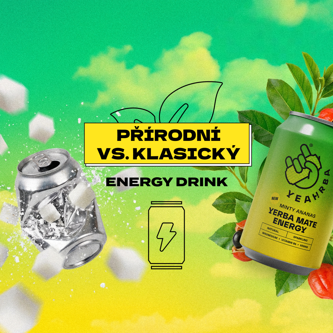 Přírodní vs. klasický energy drink: víš, co máš v plechovce?